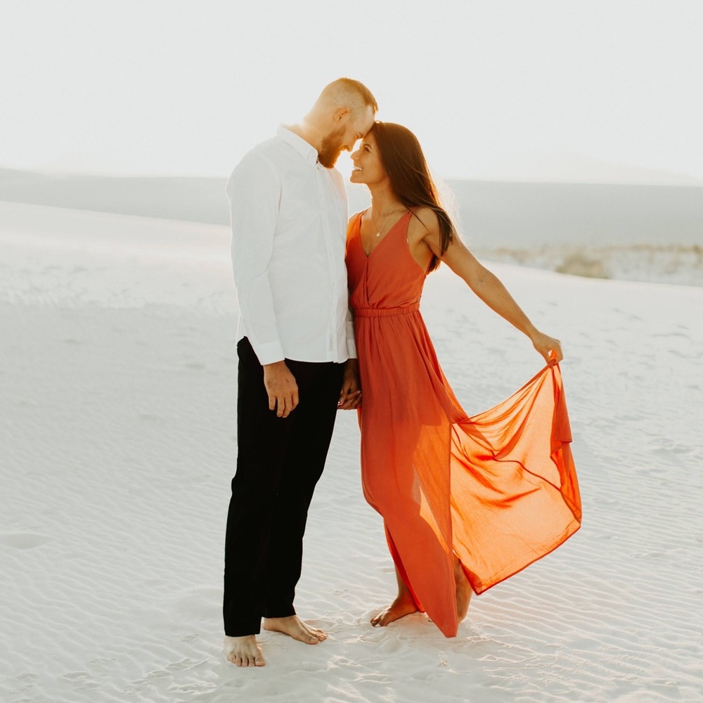Rust Colored Maxi Dress